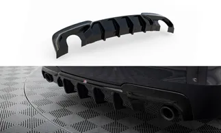 Maxton Design Rear Valance For F10 BMW 5 Series M-Pack (Single Tips) - V2